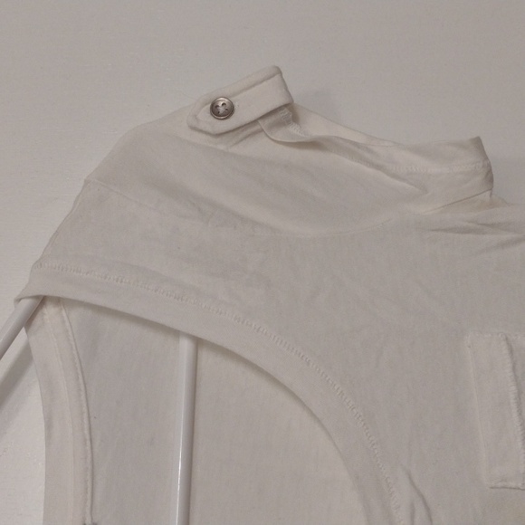 Set of Two Express White Cotton Modal T-shirts Size XS - Picture 2 of 10